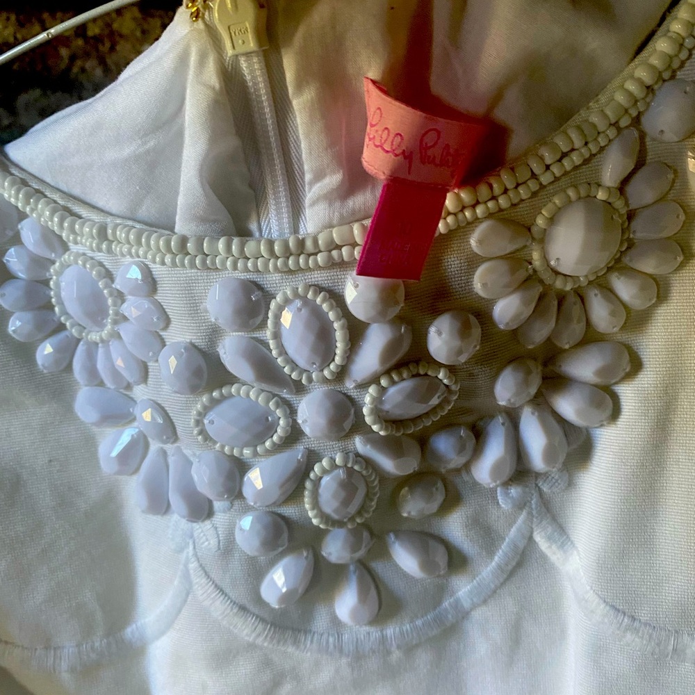 Lilly Pulitzer white used dress size 14